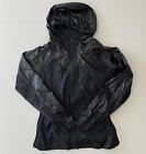 Adidas Stella McCartney Jacket Adult Small Black Glossy Hoodie Full Zip Womens