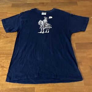 Jinx video game vintage T-shirt 100% cotton adult medium Knight Navy Blue