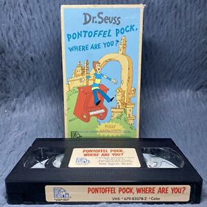 Dr Seuss Pontoffel Pock Where Are You? ABC VHS Tape 1979 Animated Random House
