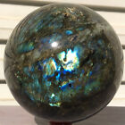 7.18lb Natural labradorite ball rainbow quartz crystal sphere gem reiki healing