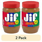 (2 pack) Jif Creamy Peanut Butter, 40-Ounce Jar