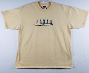 Carolina Beach North Carolina Lighthouses Nautical T-shirt Sz XL Embroidered