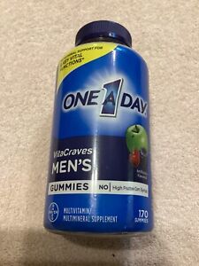 One A Day Men's VitaCraves Gummies, Multivitamins for Men, 170 Count New