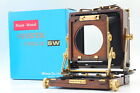 RARE【Almost Unused Boxed】 Wista Field 45DX SW Rose Wood 4x5 Film Camera JAPAN