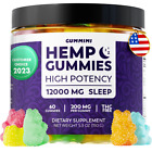 Natural Hemp Oil Bears Gummies-Calm,Stress,Anxiety,Pain,Muscle,Relax 12000MG