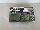 Vintage Gakken LCD Card Game Soccer Handheld Video Game w/ Box