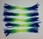 5 Custom Silicone Spinnerbait Skirts(Chart./Blue Tips)-Bass Fishing-Fishing-NEW