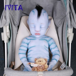 IVITA 25'' Silicone Avatar-Doll Rooting Hair Baby With Metal Skelecton 7600g Toy