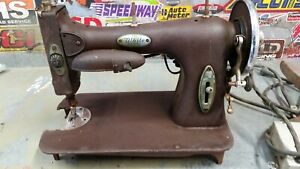 Antique Vintage White Rotary Sewing Machine