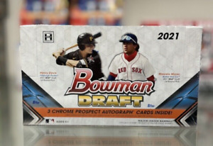 2021 Bowman Draft Baseball Jumbo Hobby Box (3 Autographs) - Factory Sealed
