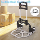 200lbs Compact Folding Aluminium Hand Truck Trolley Luggage Cart Foldable Dolly