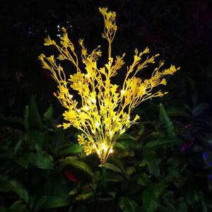 2Pack 28LED Solar Flower Light Landscape Tree Lamp for Pathway Patio Yard Decor