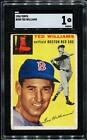 1954 Topps #250 TED WILLIAMS Boston Red Sox GRADED SGC 1