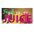 Vinyl Banner Multiple Sizes Fresh Juice Outdoor Advertising Printing Outdoor