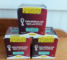 ONE 1 SEALED PANINI 2022 World Cup QATAR Sticker Box 50 Packs Messi Ronaldo USA