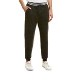 PSYCHO BUNNY Mens BEESTON Heathered Joggers Warm Up Pants Tapered Fit BLACK