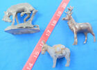 Brass Metal Figurine Animal Lot of 3 Souvenir, Kentucky, Pack Mule, Deer or Elk