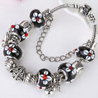 Bracelet for woman Charms lot Silver chain tween girl ladies barrel clasp luxury