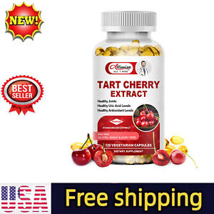 Tart Cherry Capsules 1240mg - with Celery Seed - Uric Acid Cleanse,Joint Support