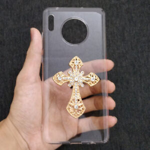 For Huawei Honor Samsung Google ASUS Moto OPPO Vivo 3D Diamond Cross Hard Case