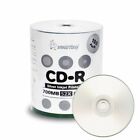 100 Smartbuy CD-R 52X 700MB/80Min Silver Inkjet Printable Blank Recording Disc