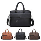 Men Laptop Bag Case Messenger Business Briefcase Satchel PU Leather Shoulder Bag
