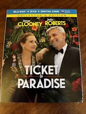 Ticket to Paradise [Blu-ray + DVD] Clooney Roberts W/Slip
