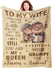 Gifts for Wife from Husband, Blanket 60’’X50’’, Anniversary Blanket Gift for Her