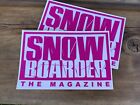 Snowboarder Magazine 90s Decal Sticker Flawless New Old Stock