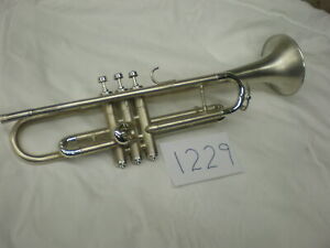 King H.N. White Rare Collector Trumpet-Overhauled- Silver- L@@K!!!! No Reserve!!