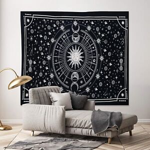 Tapestry Wall Hanging Sun Moon Hippie Bohemian Wall Decoration Cotton Tapestries