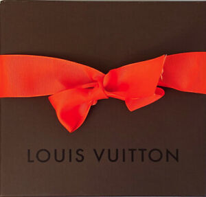 Authentic LOUIS VUITTON Gift / Storage Box with Signature LV Ribbon