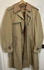 Vintage NICE!! Crownwear Tan Men’s Trench Coat. Removal Liner. Made In Poland.
