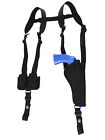 NEW Barsony Vertical Shoulder Holster w/ Speed-loader Pouch for 6