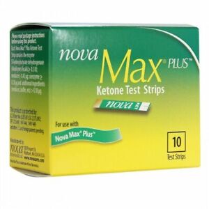 Nova Max Plus Ketone Test Strips 10 Count I Have 18 Total Boxes.