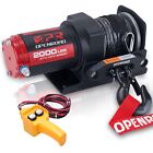 OPENROAD 2000 lb ATV/UTV Winch with Synthetic Rope Waterproof, Portable