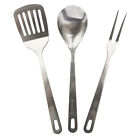 STANSPORT 308910 STAINLESS STEEL COOKING SET CAMPING SPOON FORK SPATULA NEW