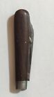 Vintage Maher And Grosh Two Blade Wood Handle Collectible Pocket Knife