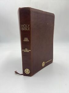 PTL Club Leather 1975 Vintage Holy Bible - Counsellors Red Letter Ed. King James