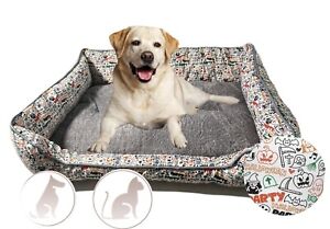 Orthopedic Pet Calming Bed Soft Warm Cat Dog Nest House X-Large Washable Mat W