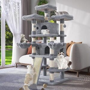 68 Inches Multi-Level Large Cat Tree for Cats/Big Cat Tower/Cat Condo