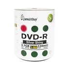 Smartbuy DVD-R 16X 4.7GB/120Min Shiny Silver (Non-Printable) Blank Record Disc