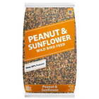 Peanut & Sunflower Wild Bird Feed and Seed, Dry, 1 Count per Pack, 20 lb. Bag