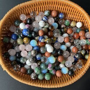 50 Pcs Wholesale Mixed Natural Ball Quartz Crystal Sphere Reiki Healing Beads US