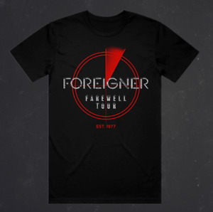 Foreigner 2024 FAREWELL TOUR Unisex Black T-Shirt - Size S-3XL