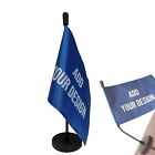 Bagetu Personalized Car Flag with Magnetic Base Flexible FlagPole for Car Hood