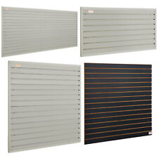 VEVOR Slatwall Panels Garage Storage Panel Organizer 1/2'Hx4'W Gray Set of 8/4/2