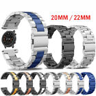 US 18/20/22mm Replacement Metal Watch Band Stainless Steel Strap Wristband Bands