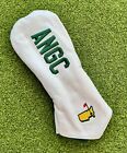 Masters ANGC Member Augusta RARE White Leather Links and Kings Driver Cover