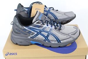Asics Men's Gel Venture 6 Running Shoes Size 11 Aluminum Black Blue T7G1N 9690